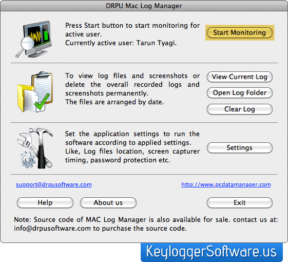 Mac Keylogger software